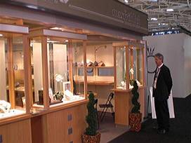 Messestand auf der Schmuckmesse in München